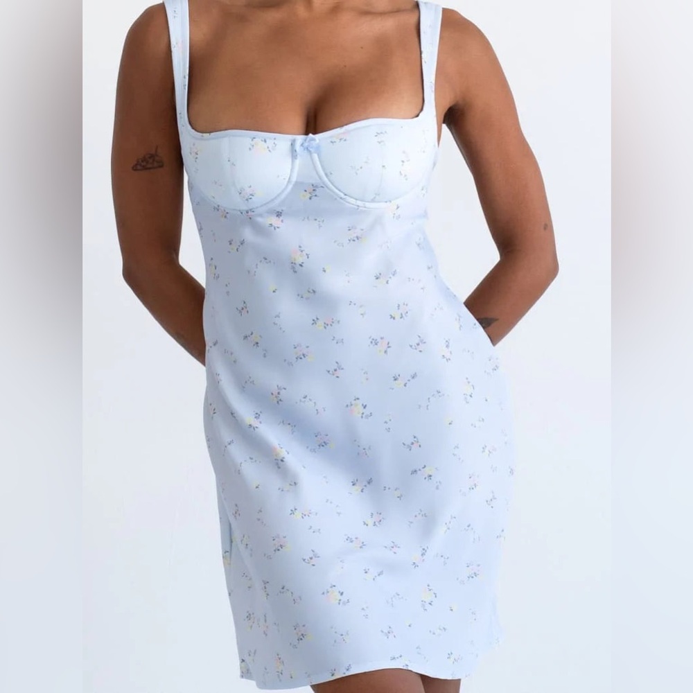 Rumored Loverboy mini Dress in Forget me not